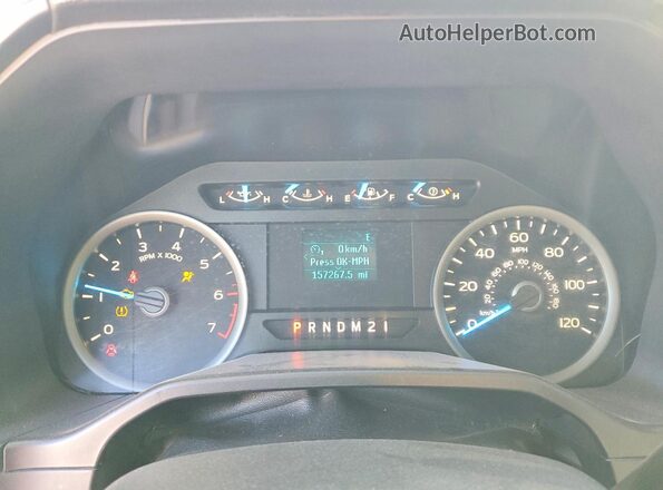 1FTEW1EP7HKC65353 2017 FORD F150 Silver ხელსაწყოთა პანელის ხედი