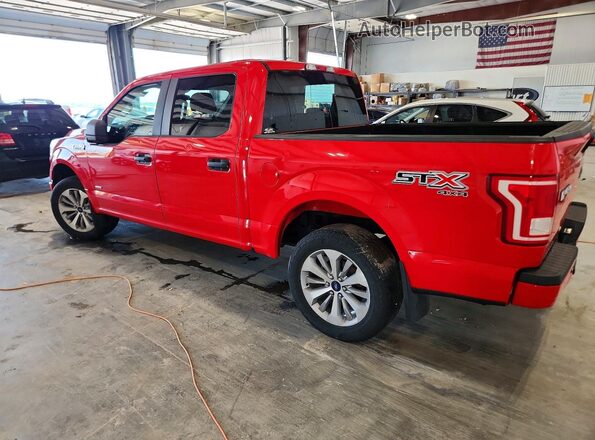 1FTEW1EP7HKC80127 2017 FORD F150 Red Tył lewy