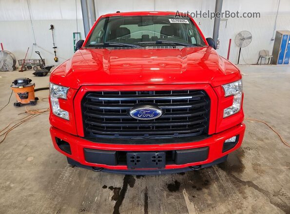 1FTEW1EP7HKC80127 2017 FORD F150 Red Widok z przodu