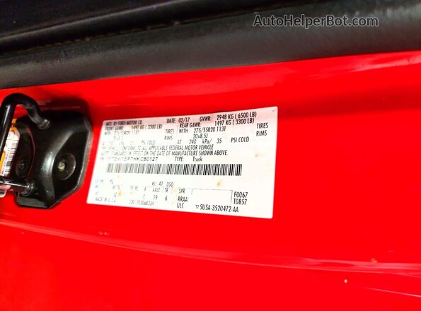 1FTEW1EP7HKC80127 2017 FORD F150 Red Widok komory silnika