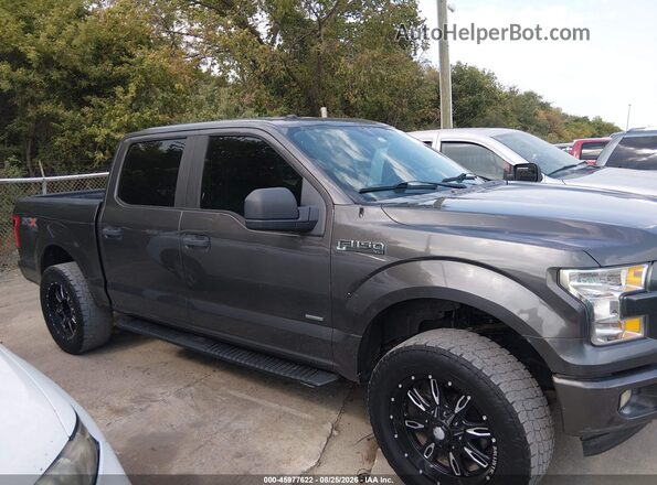 1FTEW1EP7HKD41458 2017 FORD F150 Gray Rear interior view