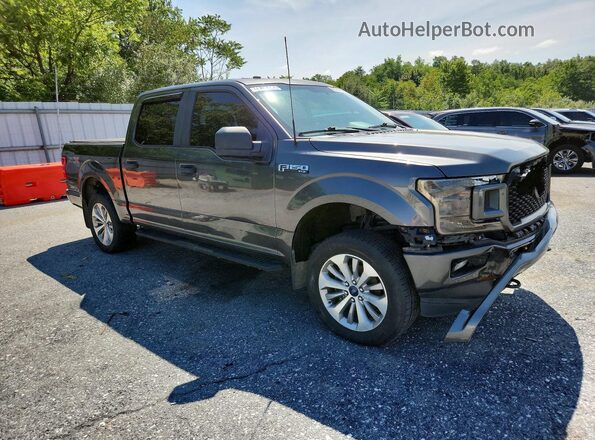 1FTEW1EP7JFC58871 2018 FORD F150 Gray Przód prawy
