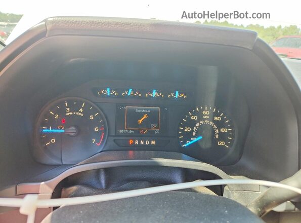 1FTEW1EP7JFC92566 2018 FORD F150 White Instrument cluster view