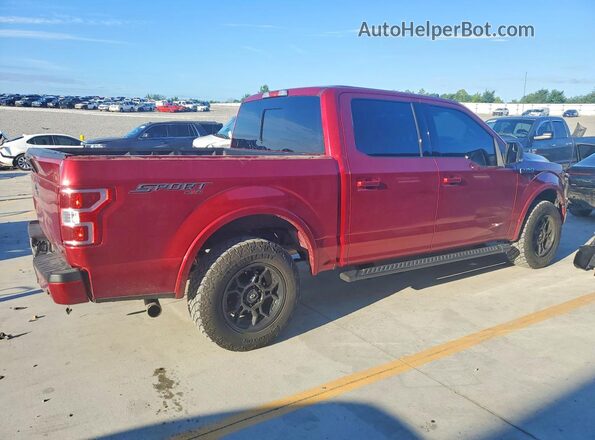 1FTEW1EP7KFA59837 2019 FORD F150 Burgundy Задня права чверть