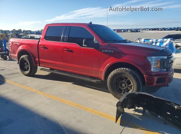 1FTEW1EP7KFA59837 2019 FORD F150 Burgundy Передня права чверть