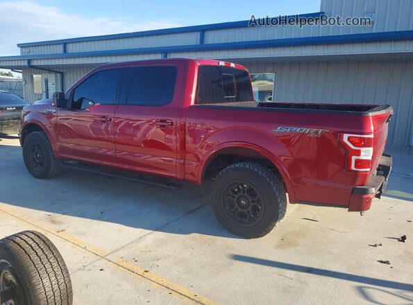 1FTEW1EP7KFA59837 2019 FORD F150 Burgundy Задня ліва чверть