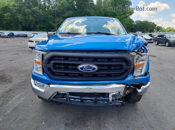 1FTEW1EP7MFC38754 2021 FORD F150 Blue Front view