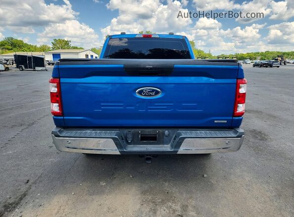 1FTEW1EP7MFC38754 2021 FORD F150 Blue Rear view