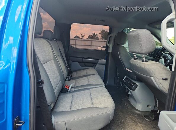 1FTEW1EP7MFC38754 2021 FORD F150 Blue Rear seats view