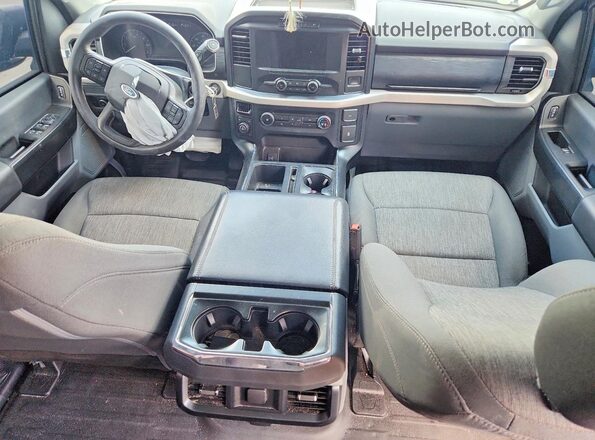 1FTEW1EP7MFC38754 2021 FORD F150 Blue Dashboard view