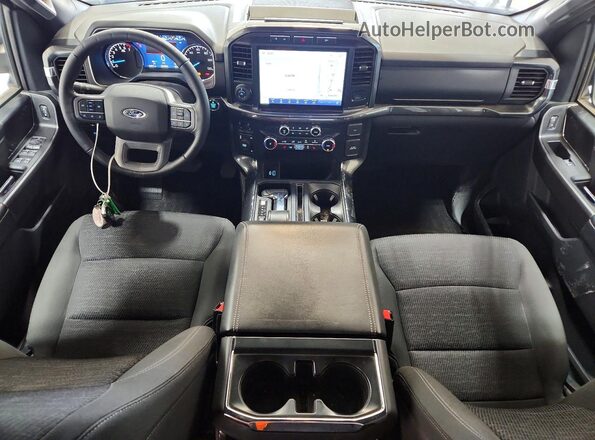 1FTEW1EP7NFA66372 2022 FORD F150 White Dashboard view
