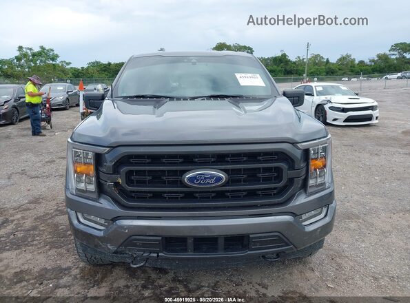 1FTEW1EP7NFA85312 2022 FORD F150 Gray Widok zestawu wskaźników