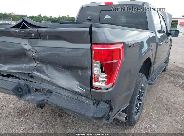 1FTEW1EP7NFA85312 2022 FORD F150 Gray Widok z przodu