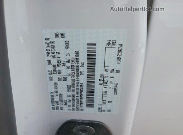 1FTEW1EP7PFB08185 2023 FORD F150 White Widok komory silnika