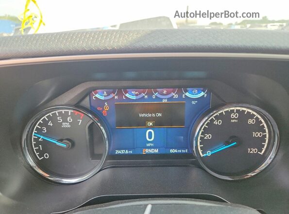 1FTEW1EP7PKF43036 2023 FORD F150 White Widok zestawu wskaźników