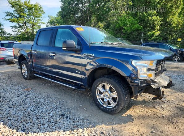 1FTEW1EP8GFC81472 2016 FORD F150 Синий Передняя правая четверть