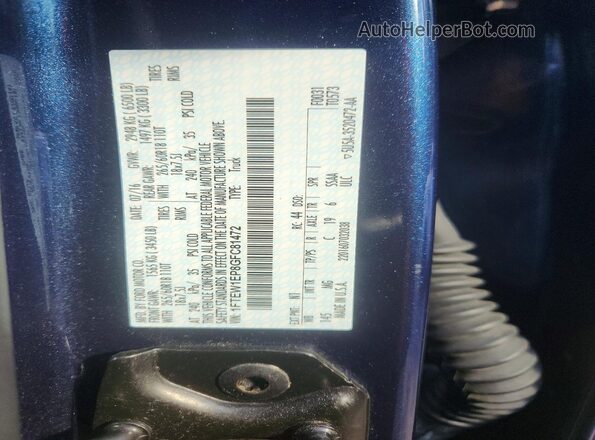 1FTEW1EP8GFC81472 2016 FORD F150 Синий Вид подкапотного пространства