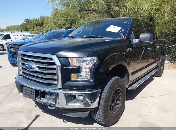 1FTEW1EP8GKD51706 2016 FORD F150 Black Передня ліва чверть