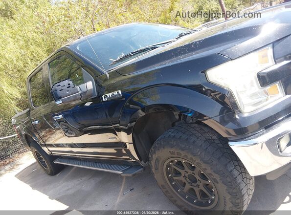 1FTEW1EP8GKD51706 2016 FORD F150 Black Вид задньої частини салону