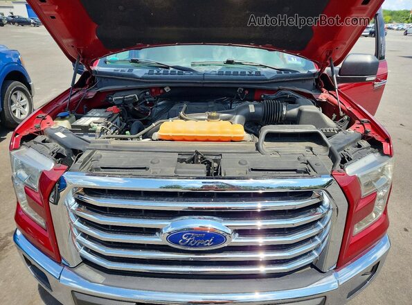 1FTEW1EP8HFA68698 2017 FORD F150 Red Սալոնի հետևի տեսք