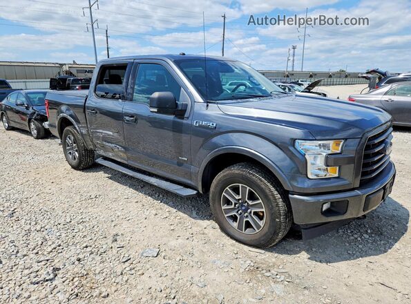 1FTEW1EP8HFA85565 2017 FORD F150 Gray Przód prawy