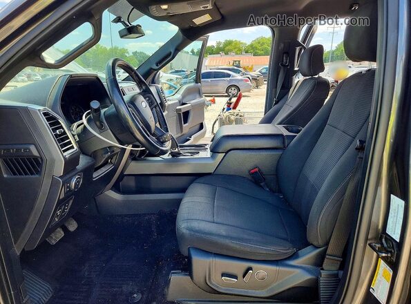 1FTEW1EP8HFA85565 2017 FORD F150 Gray Widok wnętrza z przodu