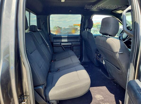 1FTEW1EP8HFA85565 2017 FORD F150 Gray Widok tylnych siedzeń