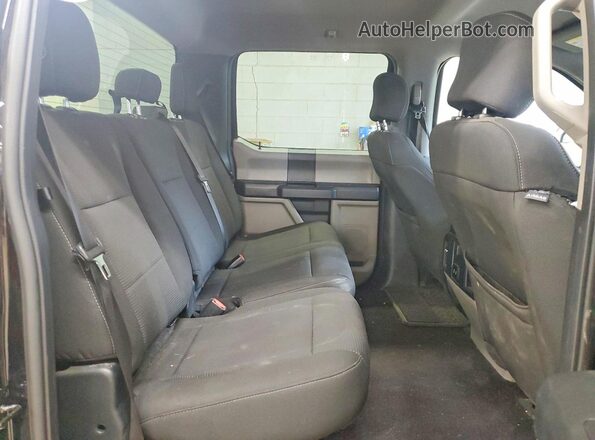 1FTEW1EP8HFB81146 2017 FORD F150 Black Rear seats view