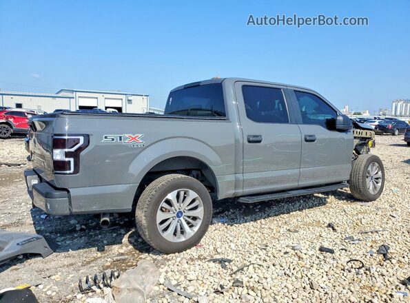 1FTEW1EP8JFB97367 2018 FORD F150 Gray Trasero derecho