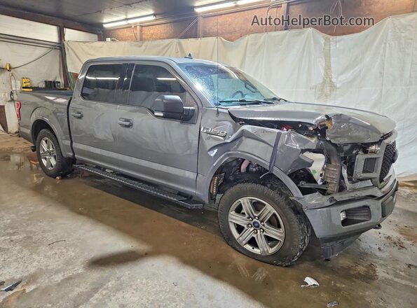 1FTEW1EP8JFC61584 2018 FORD F150 Серый Передняя правая четверть