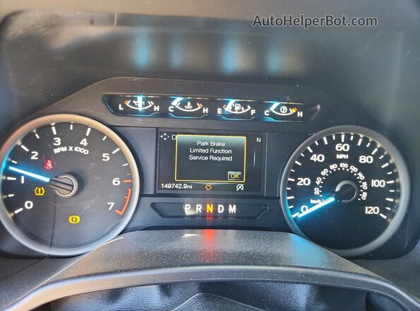 1FTEW1EP8JKF28794 2018 FORD F150 Белый Вид щитка приборов