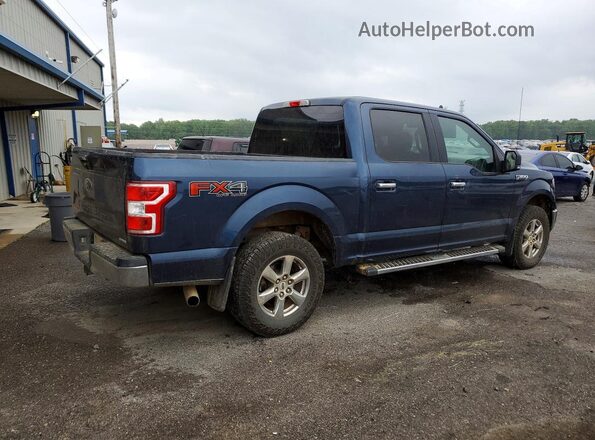 1FTEW1EP8KFB73216 2019 FORD F150 Blue Tył prawy