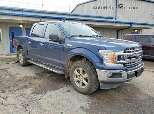 1FTEW1EP8KFB73216 2019 FORD F150 Blue Przód prawy