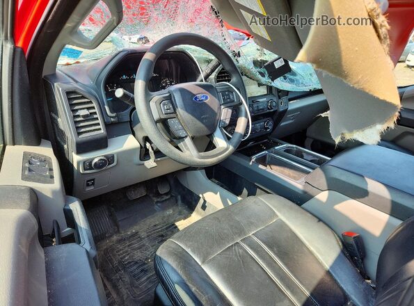 1FTEW1EP8KFC04271 2019 FORD F150 Red Widok deski rozdzielczej