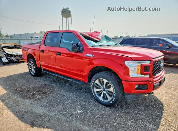 1FTEW1EP8KFC04271 2019 FORD F150 Red Przód prawy