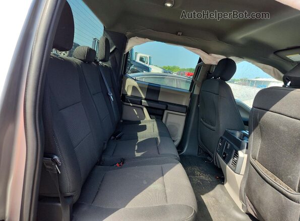 1FTEW1EP8KFD51657 2019 FORD F150 Silver Rear seats view