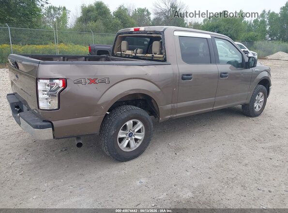 1FTEW1EP8KKD76937 2019 FORD F150 Brown Задня права чверть