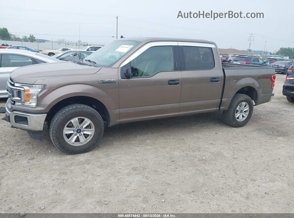 1FTEW1EP8KKD76937 2019 FORD F150 Brown Передня ліва чверть