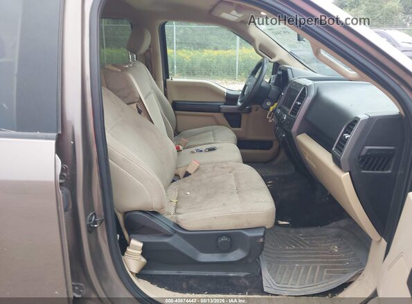 1FTEW1EP8KKD76937 2019 FORD F150 Brown Вид салону спереду