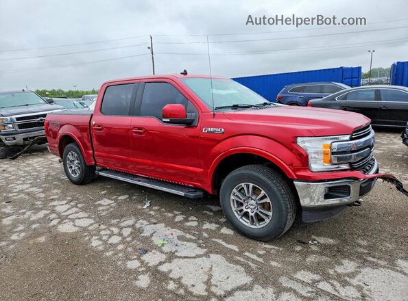 1FTEW1EP8LFA36441 2020 FORD F150 Красный Передняя правая четверть