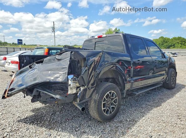 1FTEW1EP8MFA48994 2021 FORD F150 Черный Задняя правая четверть