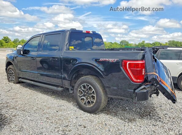 1FTEW1EP8MFA48994 2021 FORD F150 Черный Задняя левая четверть