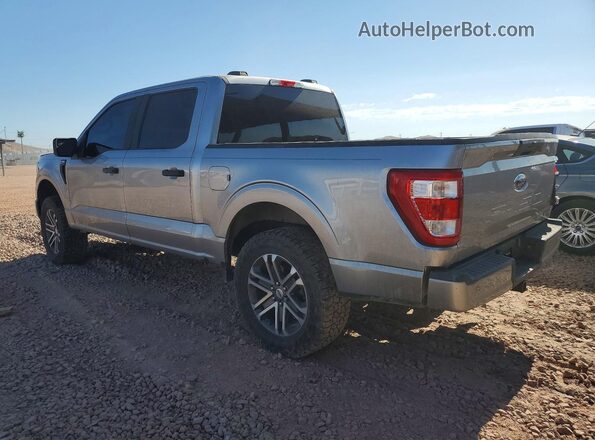 1FTEW1EP8MFA78965 2021 FORD F150 Silver Հետևի ձախ