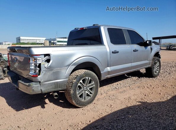 1FTEW1EP8MFA78965 2021 FORD F150 Silver Հետևի աջ