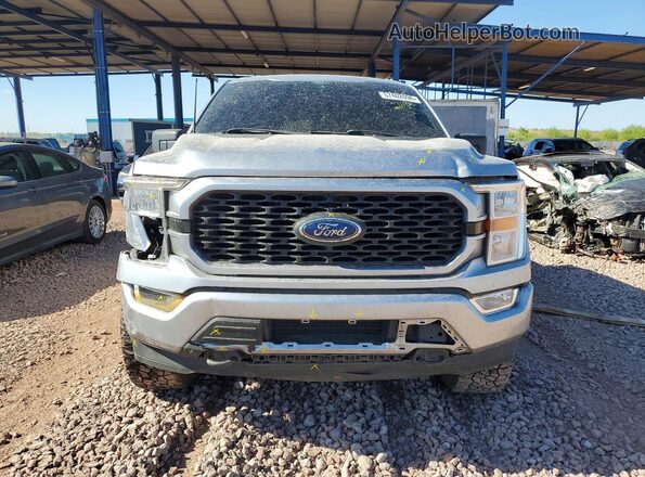 1FTEW1EP8MFA78965 2021 FORD F150 Silver Դիմացի տեսք