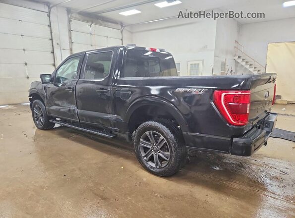 1FTEW1EP8MFB08059 2021 FORD F150 Black უკანა მარცხენა