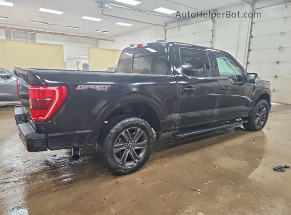 1FTEW1EP8MFB08059 2021 FORD F150 Black უკანა მარჯვენა