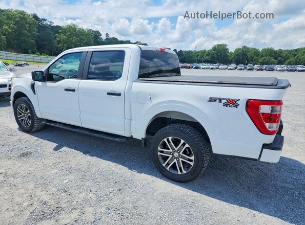 1FTEW1EP8MFB60193 2021 FORD F150 White Հետևի ձախ