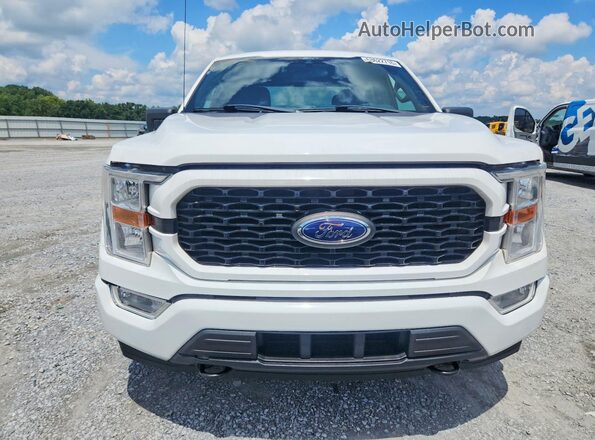 1FTEW1EP8MFB60193 2021 FORD F150 White Դիմացի տեսք