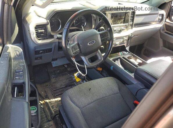 1FTEW1EP8MFB75583 2021 FORD F150 Brown Առջևի վահանակի տեսք